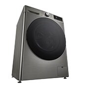 LG 10 kg / 6 kg Kuivaava pesukone(Platinum Silver) - Steam, Energialuokka A/D, TurboWash™360, AI DD™, Smart Diagnosis™ kanssa Wi-Fi, Right perspective view, CV94V7S2QN, thumbnail 10