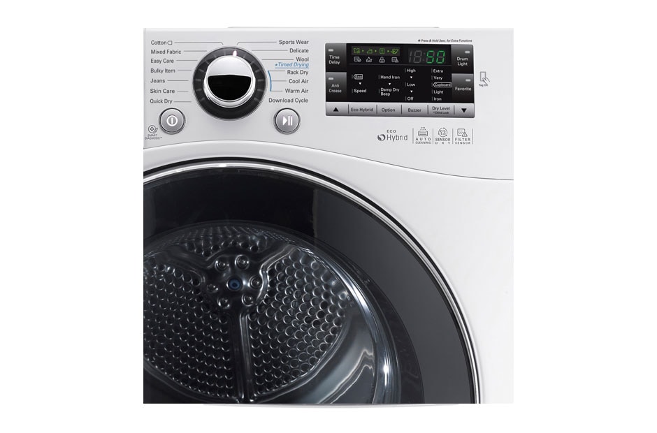 LG 8-Kg Eco-Hybridikuivain Lämpöpumpputekniikalla, RC8055AP3F, thumbnail 2