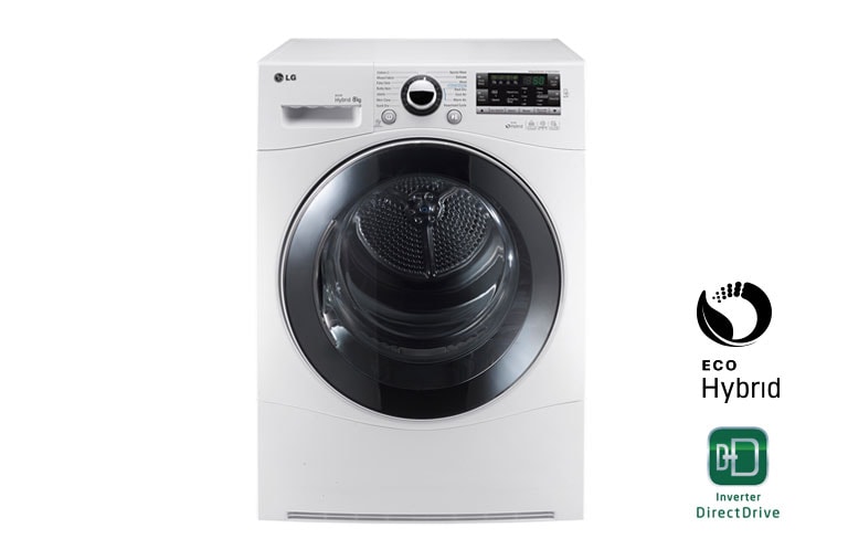 LG 8-Kg Eco-Hybridikuivain Lämpöpumpputekniikalla, RC8055AP3F, thumbnail 1
