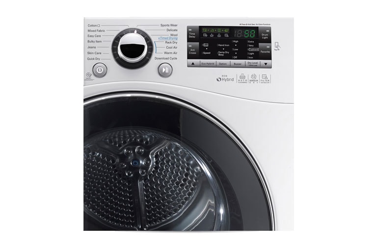 LG 8-Kg Eco-Hybridikuivain Lämpöpumpputekniikalla, RC8055AP3F, thumbnail 2