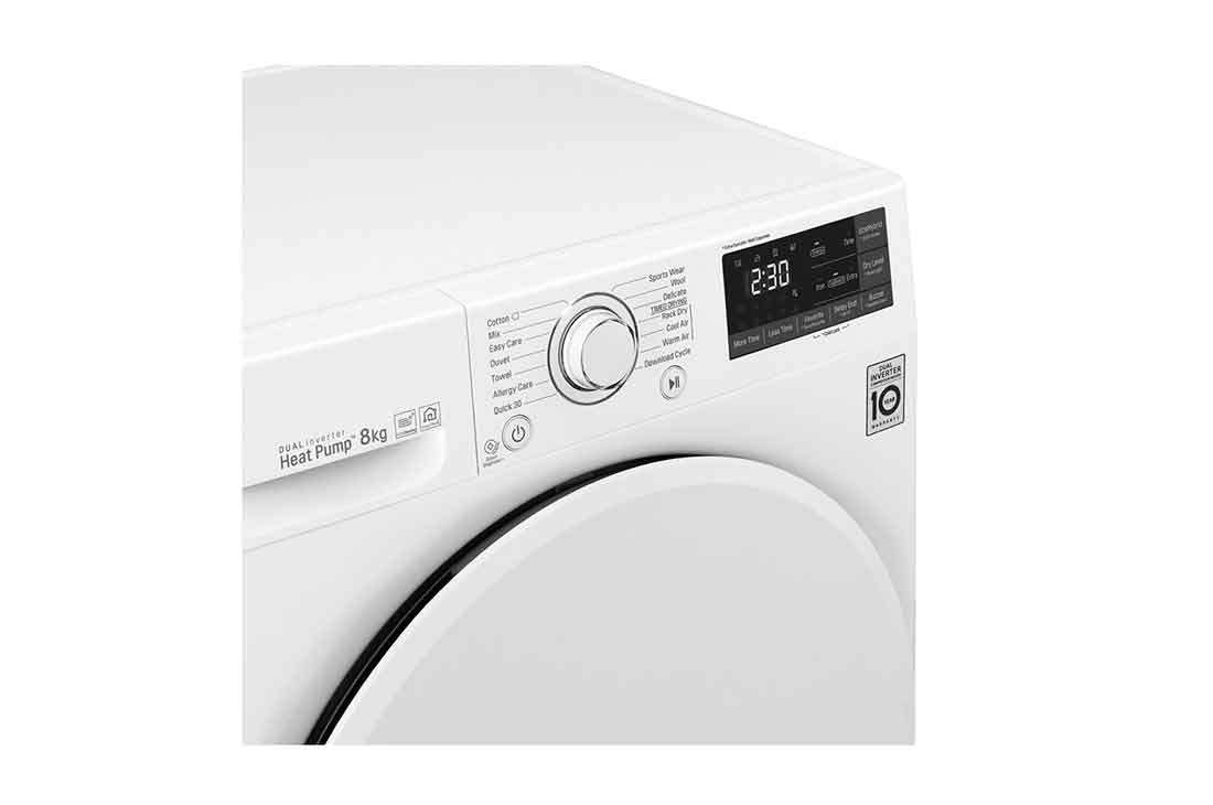 lg rc80u2av0w 8 kg kuivausrumpu