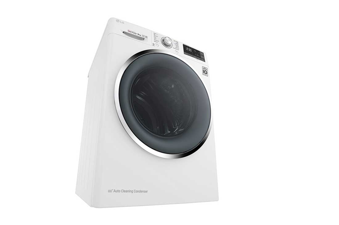 LG 9-kg DUAL Inverter Heat Pump™ Eco-Hybridikuivain Lämpöpumpputekniikalla , RC90U2AV2W, thumbnail 7