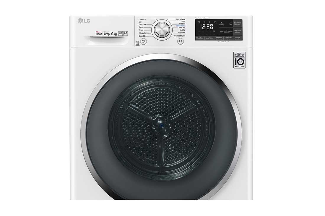 LG 9-kg DUAL Inverter Heat Pump™ Eco-Hybridikuivain Lämpöpumpputekniikalla , RC90U2AV2W, thumbnail 9