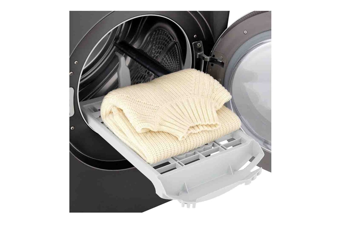 LG Musta 9-kg DUAL Inverter Heat Pump™ Eco-Hybridikuivain Lämpöpumpputekniikalla , RV9DN902B, thumbnail 7