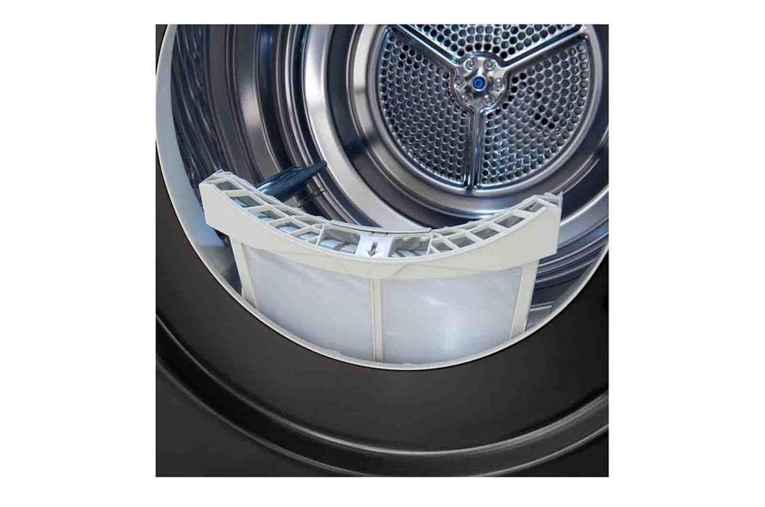 LG Musta 9-kg DUAL Inverter Heat Pump™ Eco-Hybridikuivain Lämpöpumpputekniikalla , RV9DN902B, thumbnail 9