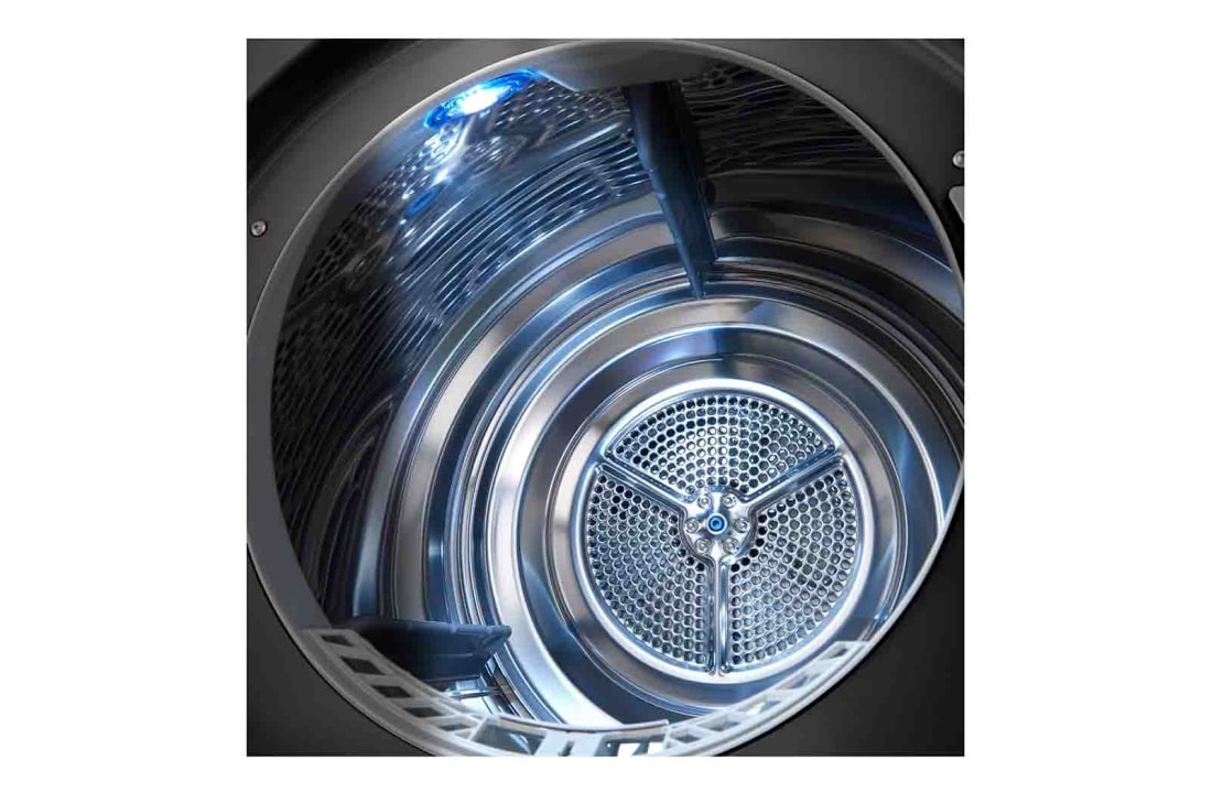 LG Musta 9-kg DUAL Inverter Heat Pump™ Eco-Hybridikuivain Lämpöpumpputekniikalla , RV9DN902B, thumbnail 10