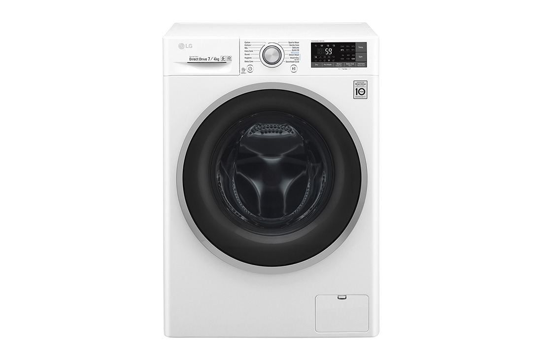 LG 1-7 kg /1-4 kg Slim Kuivaavat pesukoneet kanssa Steam, 6 Motion Direct Drive ja Wi-Fi, 1-7 kg / 1-4 kg Slim Vaskemaskine / tørretumbler med Steam, 6 Motion Direct Drive og Wi-Fi F2DC507N1WS, F2DC507N1WS