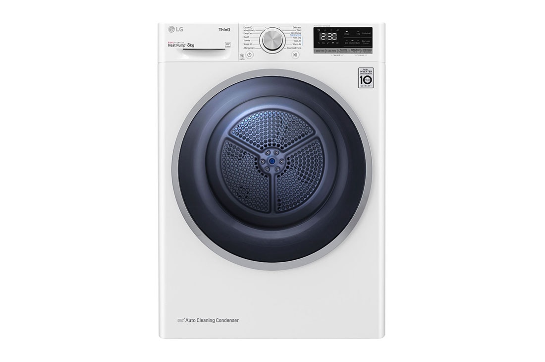 LG 8-kg DUAL Inverter Heat Pump™ Eco-Hybridikuivain Lämpöpumpputekniikalla , F0RV508N1WD, F0RV508N1WD