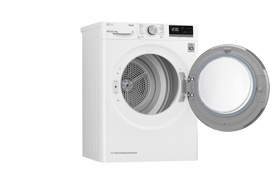 LG 8-kg DUAL Inverter Heat Pump™ Eco-Hybridikuivain Lämpöpumpputekniikalla , F0RV508N1WD, F0RV508N1WD, thumbnail 12