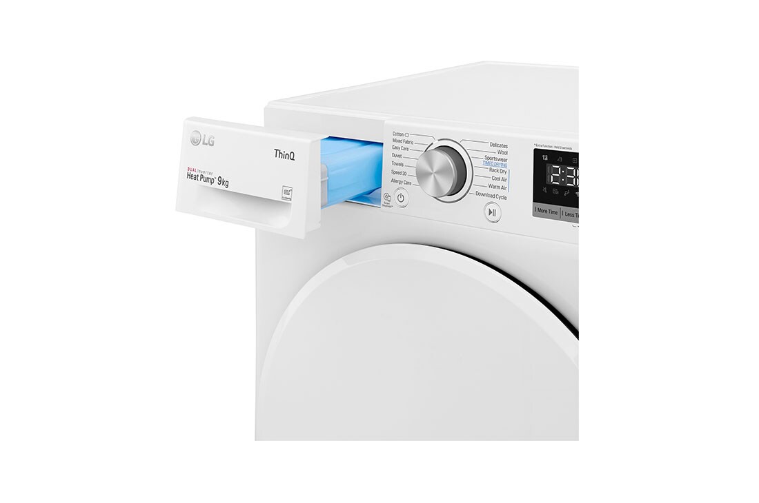 LG 9-kg DUAL Inverter Heat Pump™ Eco-Hybridikuivain Lämpöpumpputekniikalla , F0RV309N1WD, thumbnail 6