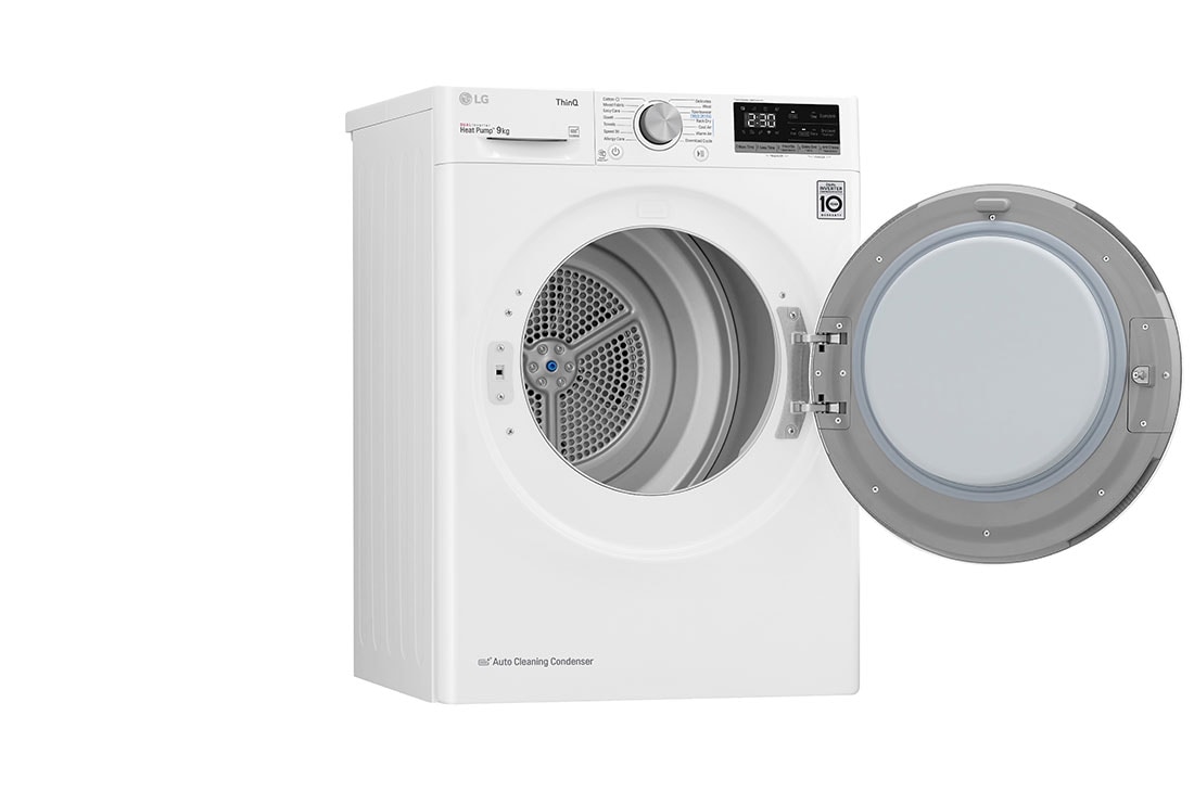 LG 9-kg DUAL Inverter Heat Pump™ Eco-Hybridikuivain Lämpöpumpputekniikalla , F0RV309N1WD, thumbnail 11