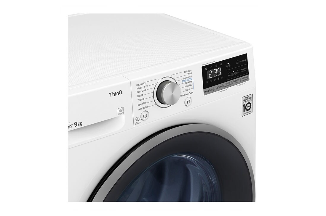 LG 9-kg DUAL Inverter Heat Pump™ Eco-Hybridikuivain Lämpöpumpputekniikalla , F0RV509N1WD, F0RV509N1WD, thumbnail 7