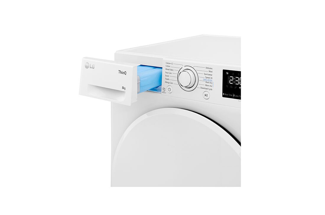 LG                            8-kg DUAL Inverter Heat Pump™ Eco-Hybridikuivain Lämpöpumpputekniikalla, RV3DN8049, RV3DN8049, thumbnail 6