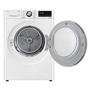 LG 9-kg DUAL Inverter Heat Pump™ Eco-Hybridikuivain Lämpöpumpputekniikalla, Front view open with Right side , RV9DN9039, thumbnail 3