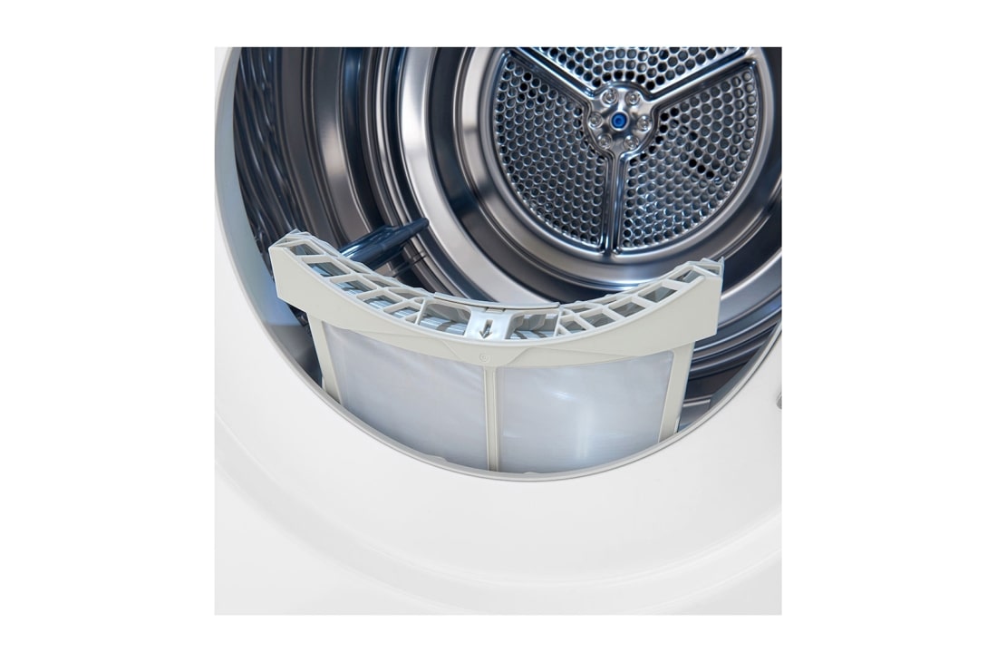 LG 9-kg DUAL Inverter Heat Pump™ Eco-Hybridikuivain Lämpöpumpputekniikalla, Drum view , RV9DN9039, thumbnail 7
