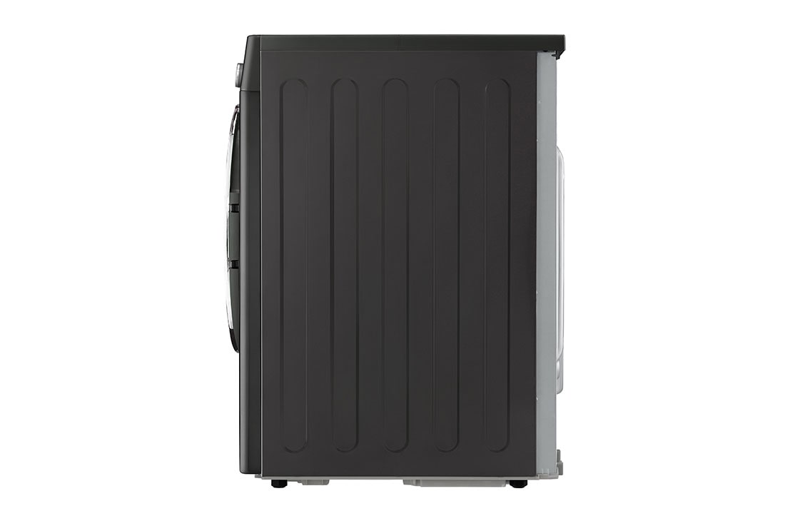LG Musta 9-kg DUAL Inverter Heat Pump™ Eco-Hybridikuivain Lämpöpumpputekniikalla , Side View, RV9DN903B, thumbnail 14