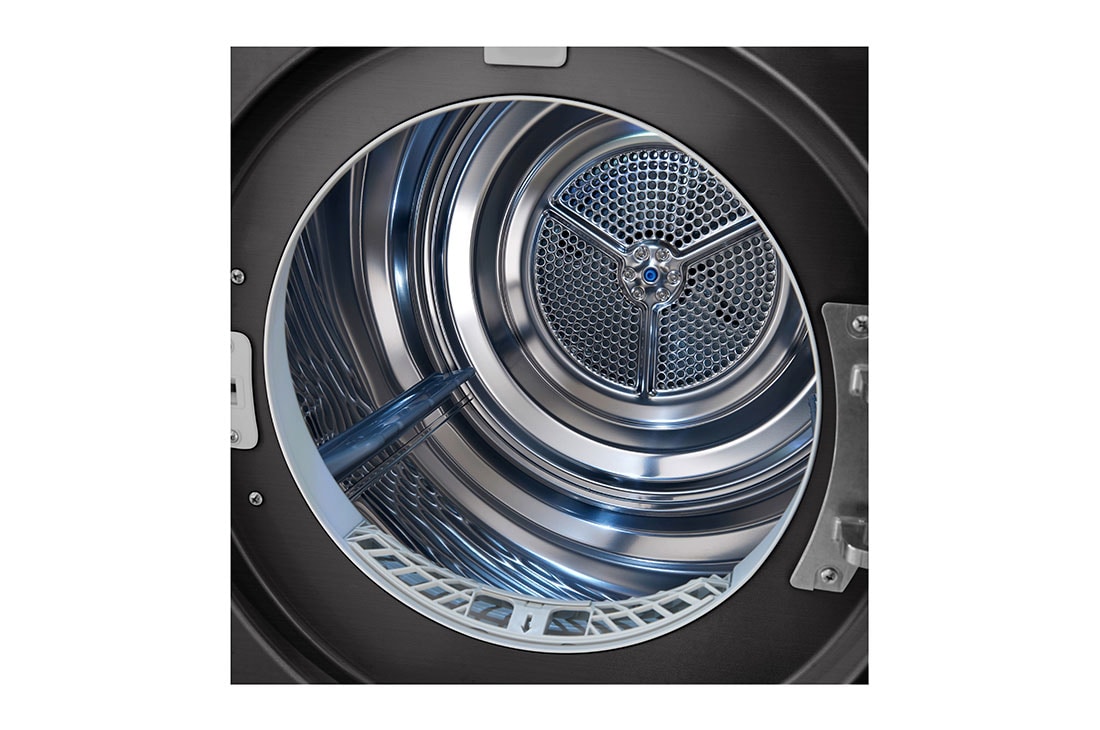 LG Musta 9-kg DUAL Inverter Heat Pump™ Eco-Hybridikuivain Lämpöpumpputekniikalla , Drum Detail , RV9DN903B, thumbnail 4