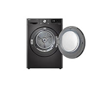 LG Musta 9-kg DUAL Inverter Heat Pump™ Eco-Hybridikuivain Lämpöpumpputekniikalla , Front Left Open, RV9DN903B, thumbnail 3