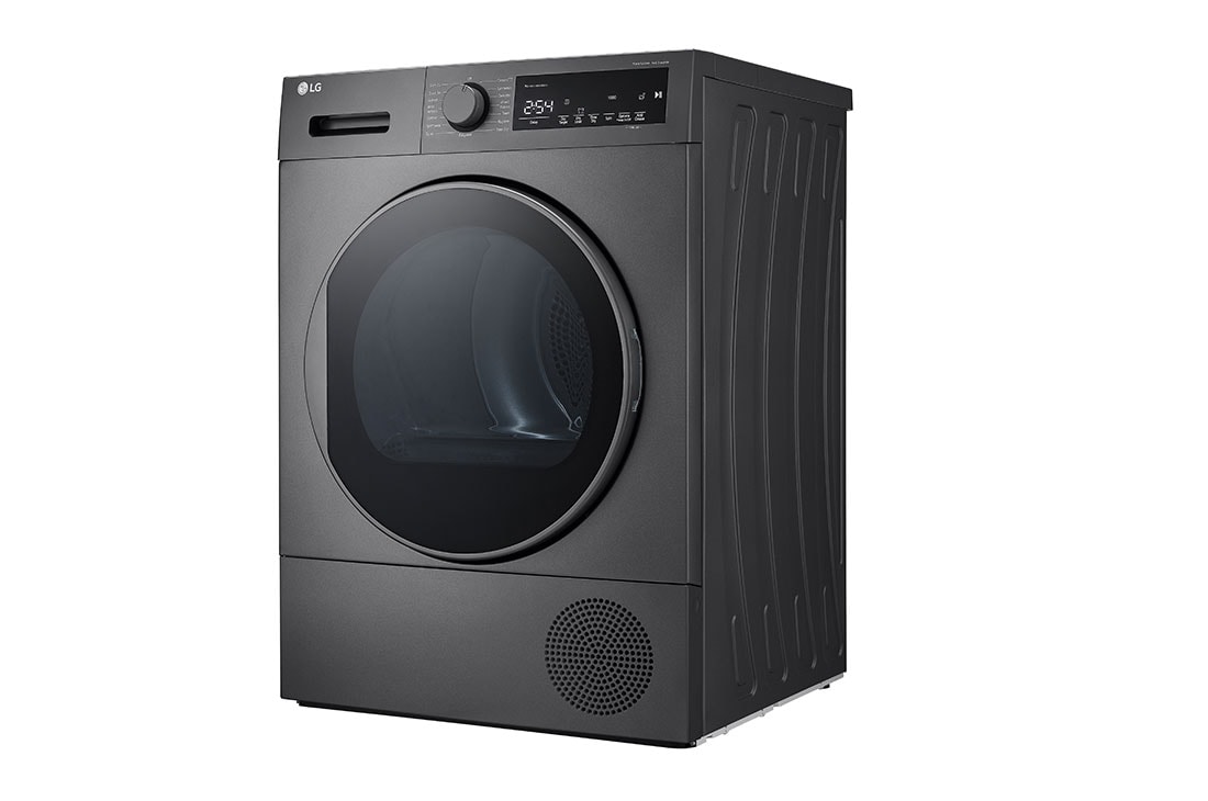 LG 8kg, A++ Kuivausrumpu lämpöpumpputekniikalla , Right side view, RH80T2SP7RM, thumbnail 12