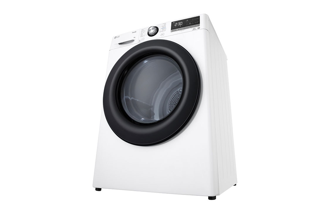 LG 9-kg DUAL Inverter Heat Pump™ Eco-Hybridikuivain Lämpöpumpputekniikalla , Right perspective view, RV9DN9037, thumbnail 9