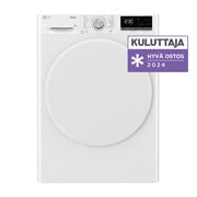 LG 8-kg DUAL Inverter Heat Pump™ Eco-Hybridikuivain Lämpöpumpputekniikalla, Front view, RH80V5AV0N, thumbnail 1