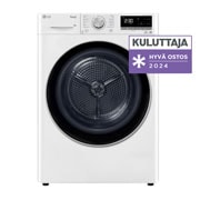 LG 8-kg DUAL Inverter Heat Pump™ Eco-Hybridikuivain Lämpöpumpputekniikalla , Front view, RH80V9AV7N, thumbnail 1