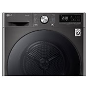 LG Musta 9-kg DUAL Inverter Heat Pump™ Eco-Hybridikuivain Lämpöpumpputekniikalla , Front Panel Detail, RV9DN903P, thumbnail 3