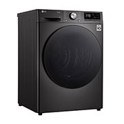 LG Musta 9-kg DUAL Inverter Heat Pump™ Eco-Hybridikuivain Lämpöpumpputekniikalla , Left side view, RV9DN903P, thumbnail 8