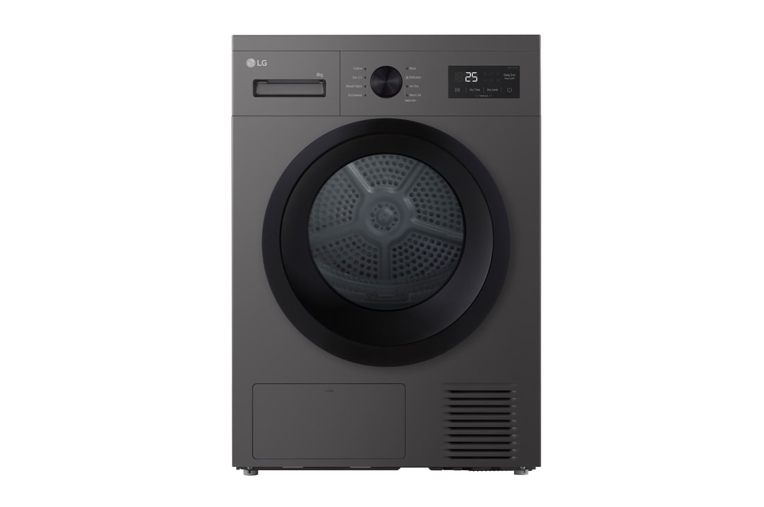 LG 8 kg Kuivausrumpu (Dark Silver) - Energialuokka  C/A+++, Heat Pump ja Smart Diagnosis™  Wi-Fi, 8 kg Kuivausrumpu (Dark Silver) - Energialuokka  C/A+++, Heat Pump ja Smart Diagnosis™  Wi-Fi, RHA1008NDK, thumbnail 2