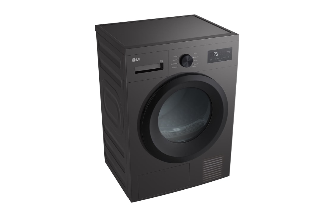 LG 8 kg Kuivausrumpu (Dark Silver) - Energialuokka  C/A+++, Heat Pump ja Smart Diagnosis™  Wi-Fi, 8 kg Kuivausrumpu (Dark Silver) - Energialuokka  C/A+++, Heat Pump ja Smart Diagnosis™  Wi-Fi, RHA1008NDK, thumbnail 5