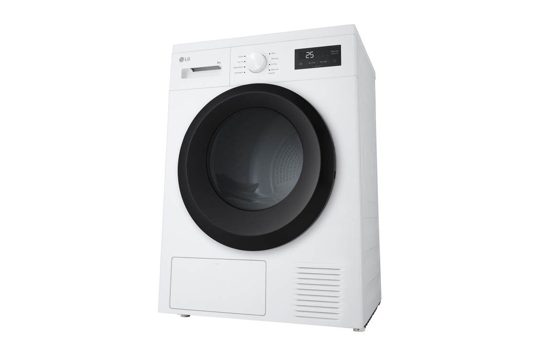 LG 8 kg Kuivausrumpu (Valkoinen) - Energialuokka  C/A+++, Heat Pump ja Smart Diagnosis™  Wi-Fi, 8 kg Kuivausrumpu (Valkoinen) - Energialuokka  C/A+++, Heat Pump ja Smart Diagnosis™  Wi-Fi, RHA1008NWK, thumbnail 10