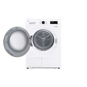 LG 9 kg Kuivausrumpu(Essence White) - Energialuokka  C/A+++, Heat Pump ja Smart Diagnosis™ kanssa Wi-Fi, Front door open, RHX1009NWK, thumbnail 2
