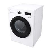 LG 9 kg Kuivausrumpu(Essence White) - Energialuokka  C/A+++, Heat Pump ja Smart Diagnosis™ kanssa Wi-Fi, perspective side view, RHX1009NWK, thumbnail 10