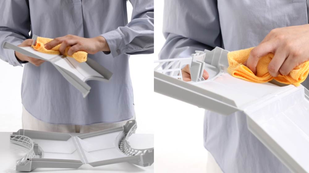 Video, jossa näytetään suodattimen puhdistusprosessi