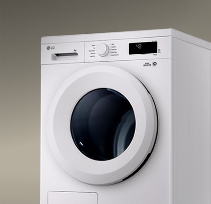 Sisäkuva pesukoneesta ja kuivausrummusta rinnakkain.