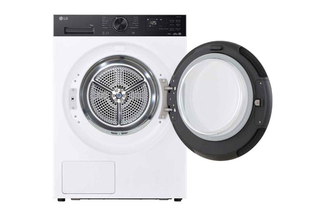LG 10kg Kuivausrumpu (Valkoinen) | Energialuokka B, DUAL Inverter Heat Pump™ ja Smart Diagnosis™ Wi-Fi-yhteydellä, LG 10kg Kuivausrumpu (Valkoinen) | Energialuokka B, DUAL Inverter Heat Pump™ ja Smart Diagnosis™ Wi-Fi-yhteydellä, RHX5010TKB, thumbnail 2