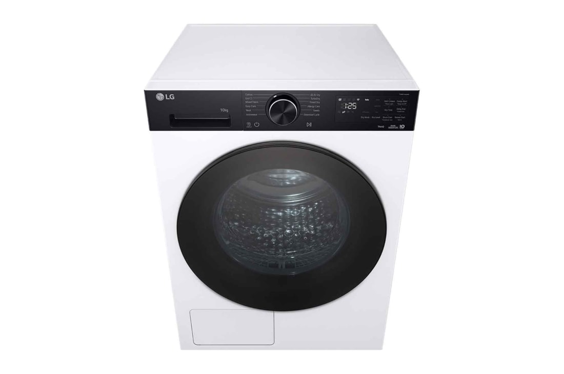LG 10kg Kuivausrumpu (Valkoinen) | Energialuokka B, DUAL Inverter Heat Pump™ ja Smart Diagnosis™ Wi-Fi-yhteydellä, LG 10kg Kuivausrumpu (Valkoinen) | Energialuokka B, DUAL Inverter Heat Pump™ ja Smart Diagnosis™ Wi-Fi-yhteydellä, RHX5010TKB, thumbnail 3