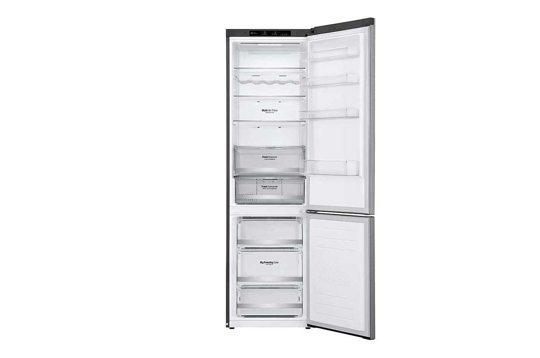 LG 2.03M 384L Jääkaappipakastimet(Shiny Steel) - Energialuokka D, Door Cooling™, Multi Flow, GBB72PZEFN, thumbnail 2