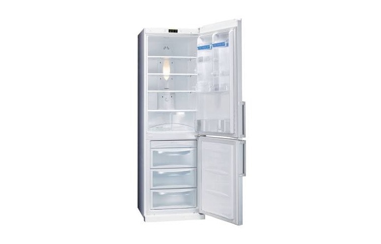 LG Energialuokan A+ jääkaappi-pakastin, jota ei tarvitse sulattaa, 190 cm (nettotilavuus 322 litraa), GC-B399BCW, thumbnail 2
