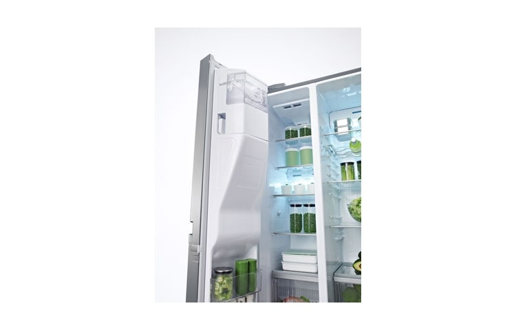 LG Side-by-side-kaappi, ei tarvitse sulattaa. Non Plumbing -annostelija. (Nettotilavuus 540 litraa), GSL545NSYZ, thumbnail 6