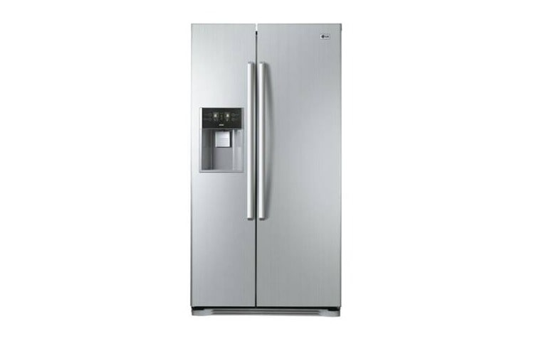 LG A-energialuokan Side-by-side-kaappi, ei tarvitse sulattaa. Veden ja jääpalojen annostelija (508 litraa), GW-L207FLQK