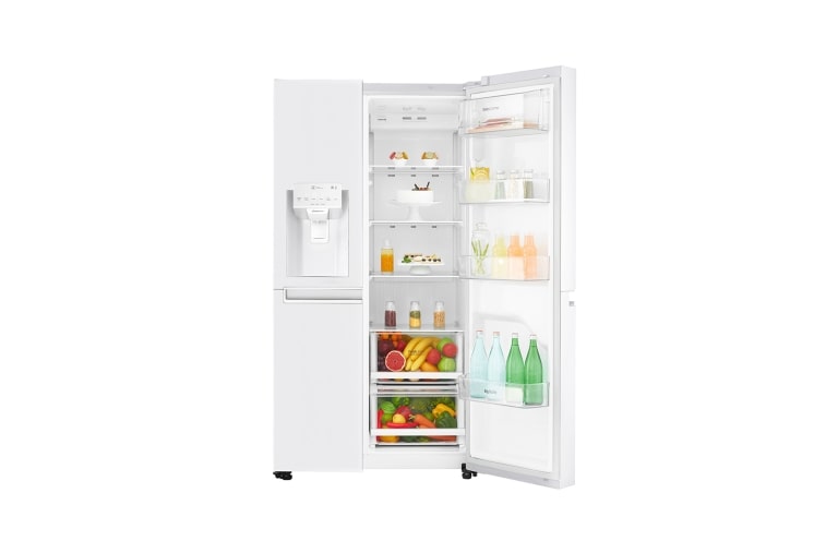 LG 625L Side by Side (Valkoinen) Energialuokka F, Vesi/jää vesijohtoliitännällä, Smart Diagnosis™ - Wi-Fi-yhteys, GSL760SWXV, thumbnail 3