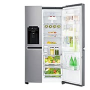 LG 625L Door in Door™ Side by Side (Shiny Steel) Energialuokka F,  Vesi/jää ilman vesijohtoliitäntää, Smart Diagnosis™ - Wi-Fi-yhteys, GSJ761PZTZ, thumbnail 8