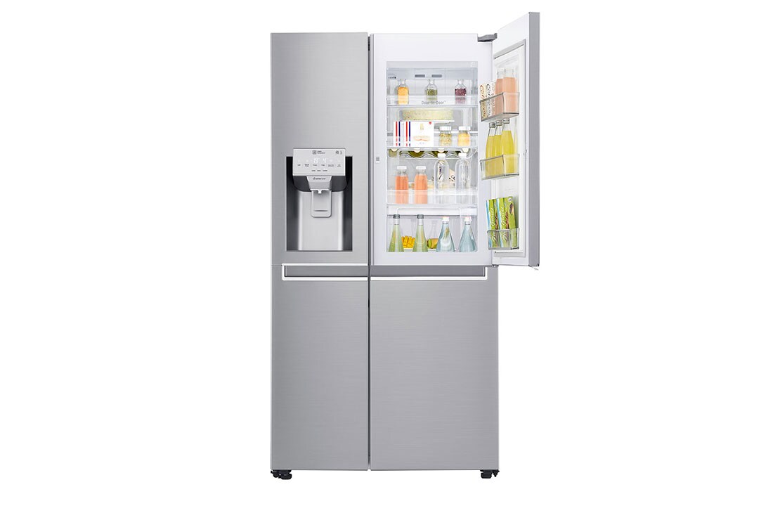 LG 625L Door in Door™ Side by Side (Noble Steel) Energialuokka F, Vesi/jää vesijohtoliitännällä, Smart Diagnosis™ - Wi-Fi-yhteys, GSJ960NSTZ, thumbnail 5