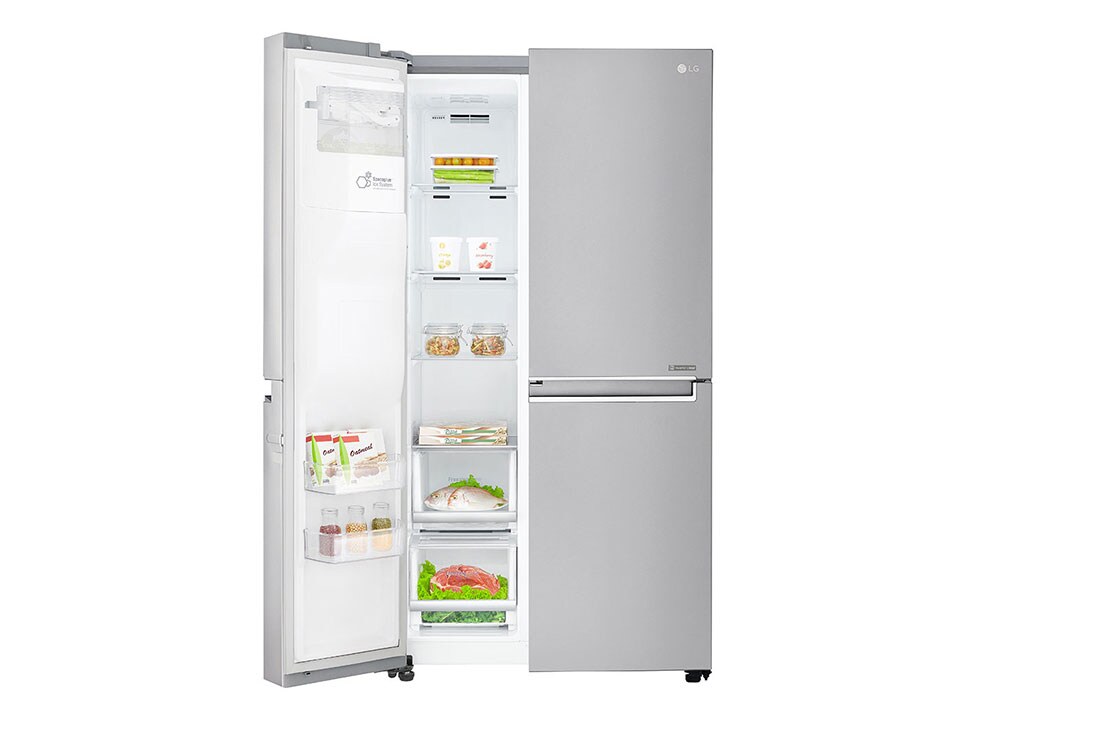 LG 625L Door in Door™ Side by Side (Noble Steel) Energialuokka F, Vesi/jää vesijohtoliitännällä, Smart Diagnosis™ - Wi-Fi-yhteys, GSJ960NSTZ, thumbnail 6
