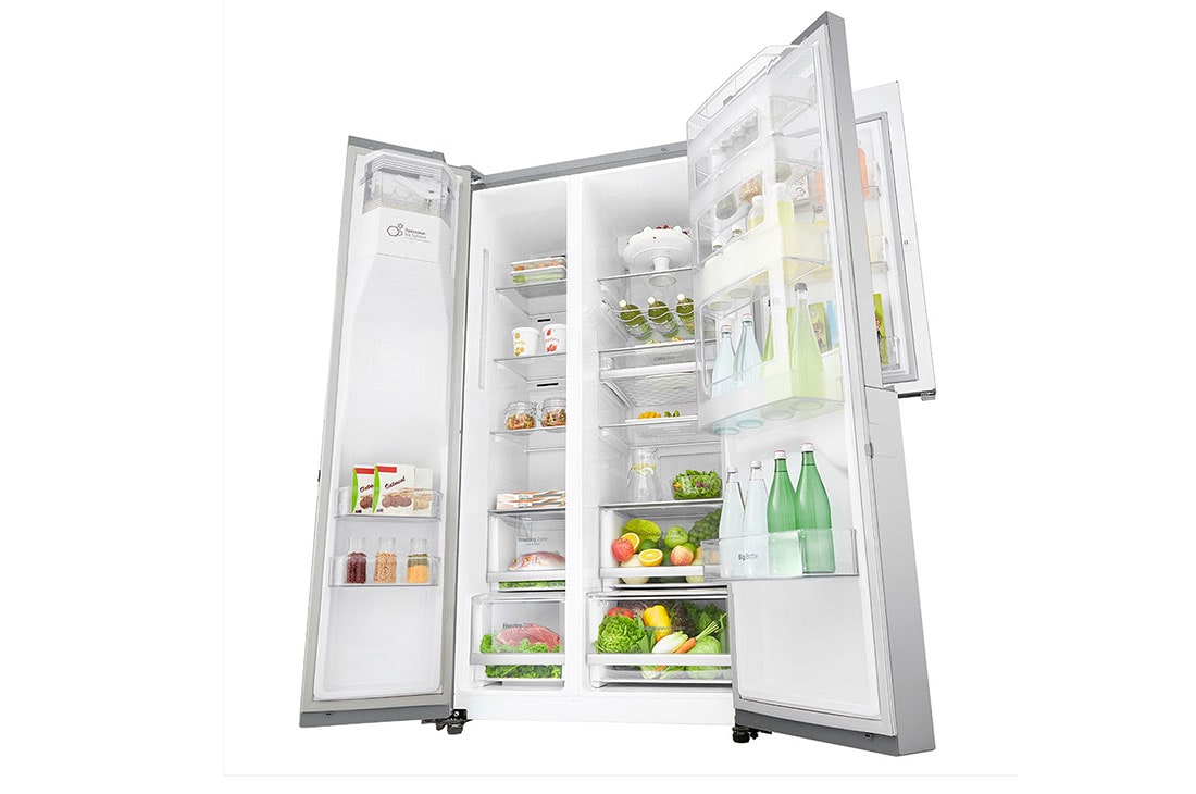 LG 625L Door in Door™ Side by Side (Noble Steel) Energialuokka F, Vesi/jää vesijohtoliitännällä, Smart Diagnosis™ - Wi-Fi-yhteys, GSJ960NSTZ, thumbnail 9