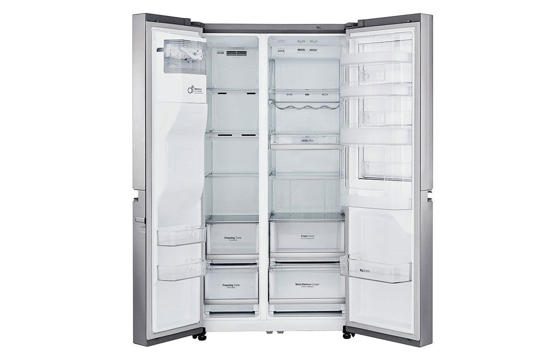LG 625L Door in Door™ Side by Side (Noble Steel) Energialuokka F, Vesi/jää vesijohtoliitännällä, Smart Diagnosis™ - Wi-Fi-yhteys, GSJ960NSTZ, thumbnail 10
