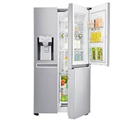 LG 625L Door in Door™ Side by Side (Noble Steel) Energialuokka F, Vesi/jää vesijohtoliitännällä, Smart Diagnosis™ - Wi-Fi-yhteys, GSJ960NSTZ, thumbnail 4