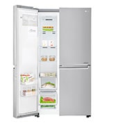 LG 625L Door in Door™ Side by Side (Noble Steel) Energialuokka F, Vesi/jää vesijohtoliitännällä, Smart Diagnosis™ - Wi-Fi-yhteys, GSJ960NSTZ, thumbnail 6