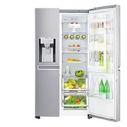 LG 625L Door in Door™ Side by Side (Noble Steel) Energialuokka F, Vesi/jää vesijohtoliitännällä, Smart Diagnosis™ - Wi-Fi-yhteys, GSJ960NSTZ, thumbnail 7